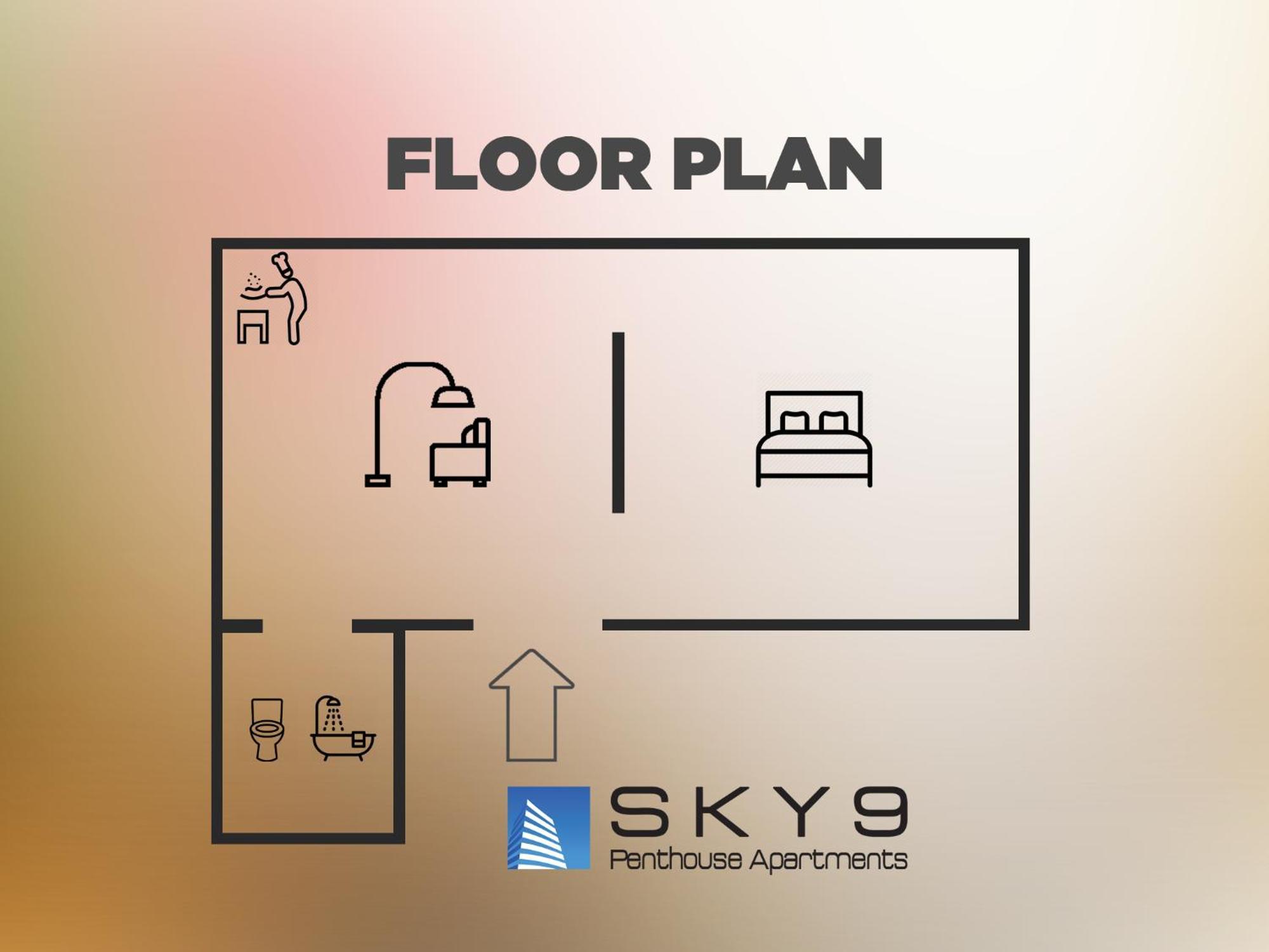 Sky9 アパートメント シティ センター ウィーン 部屋 写真
